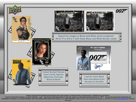 James Bond No Time To Die Hobby (Upper Deck 2025)