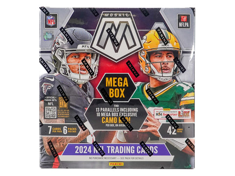 2024 Panini Mosaic Football Hobby Mega (Camo Red!)