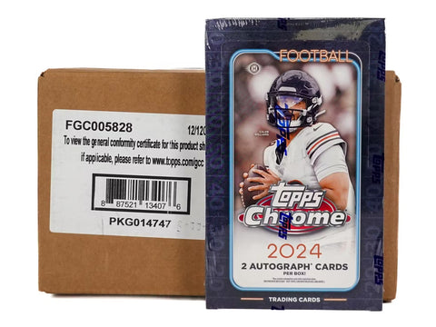 2024 Topps Chrome Football Hobby Box