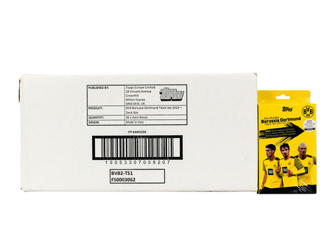 2021/22 Topps Borussia Dortmund BVB Soccer Official Team 36-Set Case (Hanger Box)