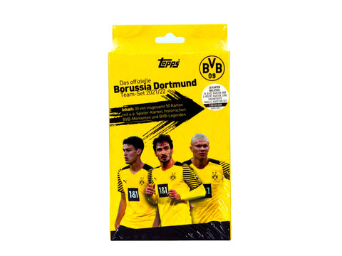 2021/22 Topps Borussia Dortmund BVB Soccer Official Team 36-Set Case (Hanger Box)