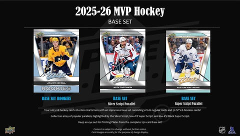 2025/26 Upper Deck MVP Hockey Hobby