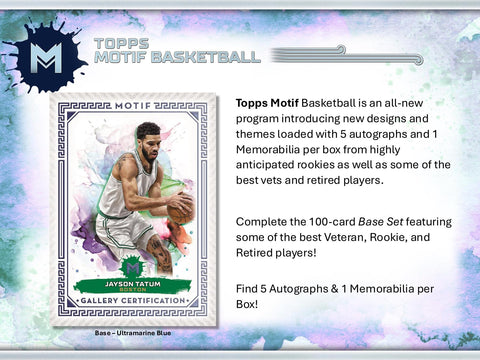 2023/24 Topps Motif Basketball Hobby Box