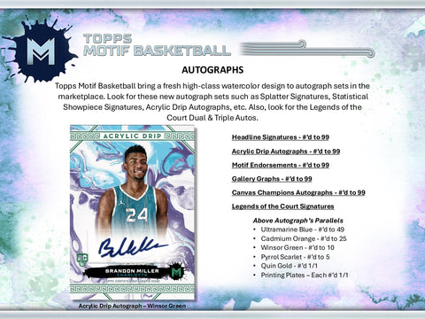 2023/24 Topps Motif Basketball Hobby Box