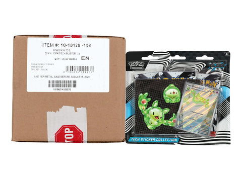 Pokemon Scarlet & Violet: Black Bolt Tech Sticker Collection 12-Blister Case