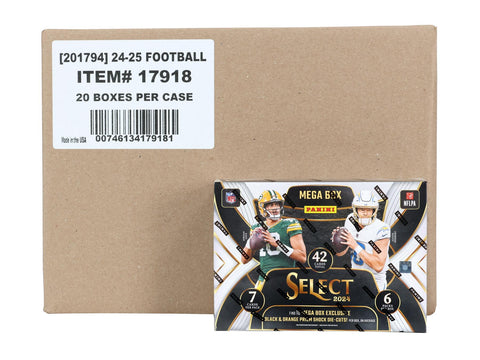2024 Panini Select Football Hobby Mega (Black & Orange Prizms!)