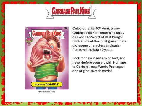 Worst of Garbage Pail Kids 40th Anniversary Edition Hobby (Topps 2025)