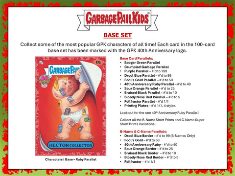 Worst of Garbage Pail Kids 40th Anniversary Edition Hobby (Topps 2025)