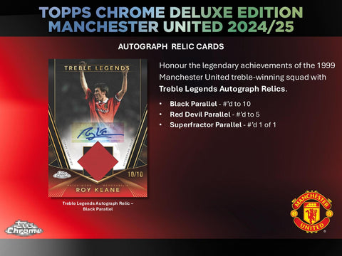 2024/25 Topps Chrome Manchester United Deluxe Edition Soccer Hobby