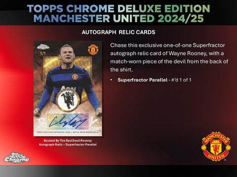 2024/25 Topps Chrome Manchester United Deluxe Edition Soccer Hobby