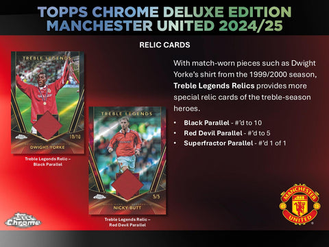 2024/25 Topps Chrome Manchester United Deluxe Edition Soccer Hobby