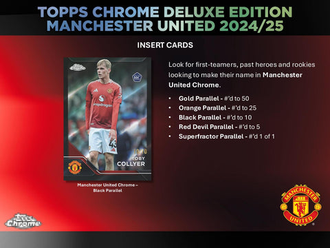 2024/25 Topps Chrome Manchester United Deluxe Edition Soccer Hobby