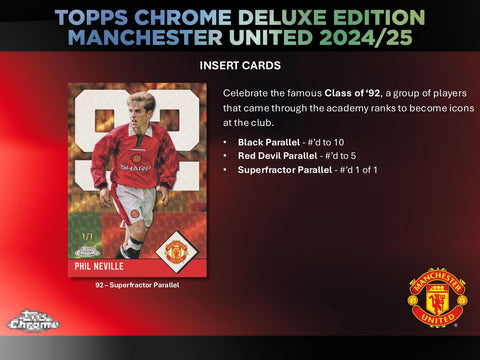 2024/25 Topps Chrome Manchester United Deluxe Edition Soccer Hobby
