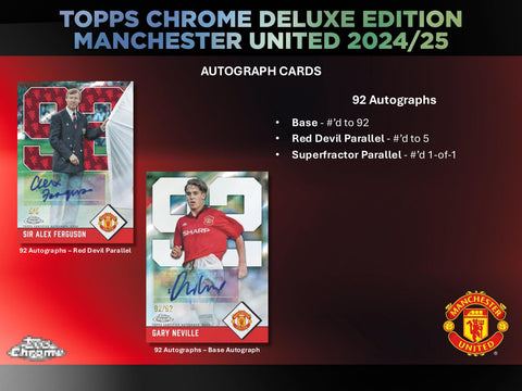 2024/25 Topps Chrome Manchester United Deluxe Edition Soccer Hobby