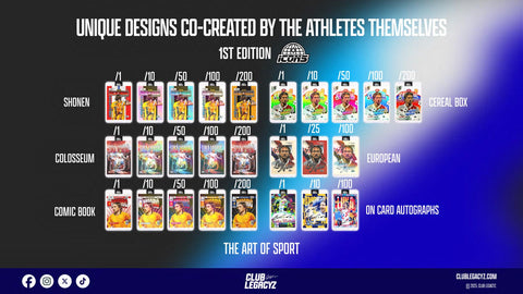2025 Club Legacyz Icons Soccer First Edition Hobby