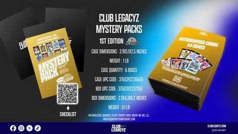 2025 Club Legacyz Icons Soccer First Edition Hobby