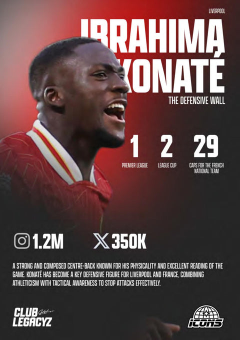 2025 Club Legacyz Icons Soccer First Edition Hobby