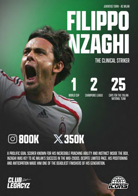 2025 Club Legacyz Icons Soccer First Edition Hobby