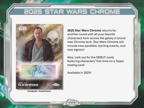 Star Wars Chrome 8-Pack Blaster (Topps 2025)