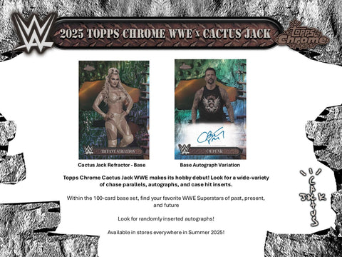 2025 Topps Chrome WWE x Cactus Jack Hobby (Presell)