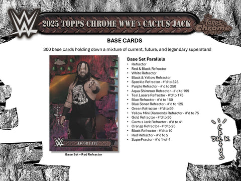 2025 Topps Chrome WWE x Cactus Jack Hobby (Presell)