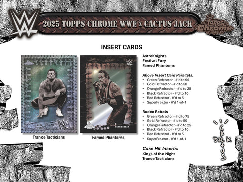 2025 Topps Chrome WWE x Cactus Jack Hobby (Presell)