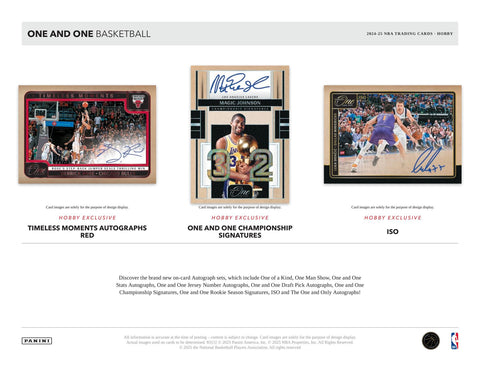 2024/25 Panini One and One Basketball Hobby