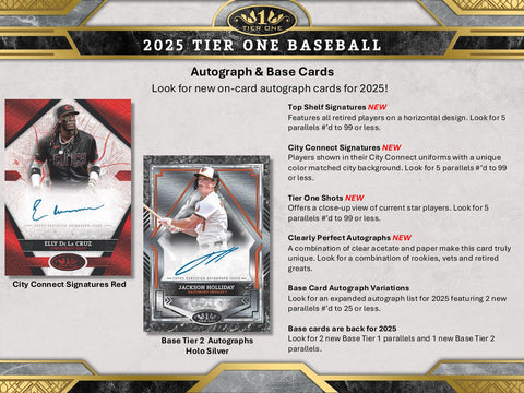 2025 Topps Tier One Baseball Hobby