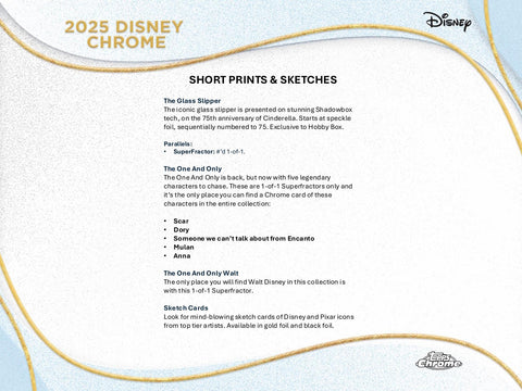 Disney Chrome Hobby (Topps 2025)