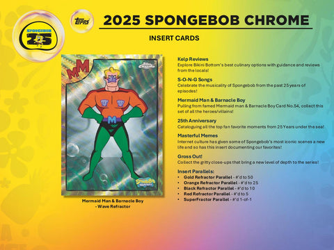 SpongeBob Chrome 25th Anniversary Hobby (Topps 2025)