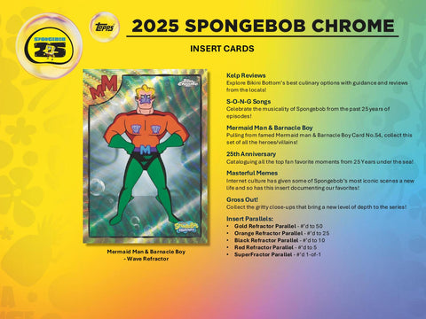 SpongeBob Chrome 25th Anniversary 7-Pack Blaster (Topps 2025)