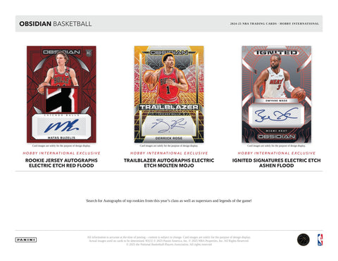 2024/25 Panini Obsidian Basketball International Hobby