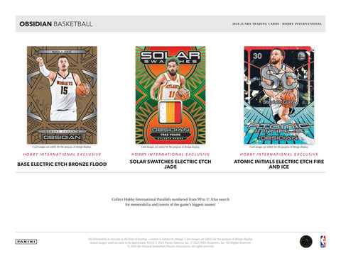 2024/25 Panini Obsidian Basketball International Hobby