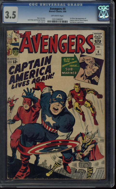 Avengers #4 CGC 3.5 (OW) *1051046001*