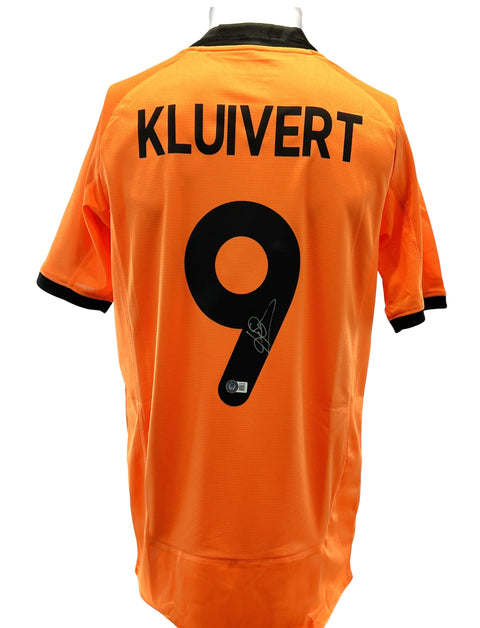 Patrick Kluivert #9 Autographed Nike Holland National Home Team Soccer Jersey