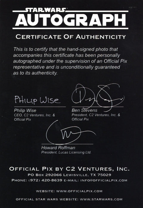 Carrie Fisher as Slave Princess Leia in Star Wars: Return of the Jedi Signed 28cm x36cm Photo Framed