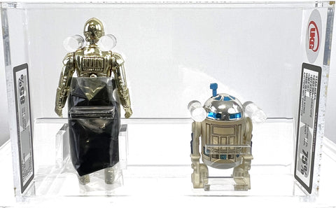 Star Wars R2-D2 Sensorscope 1977 G.M.F.G.I. UKG 75 *SW061856* * Star Wars C-3PO R/Limbs 1982 L.F.L. No Coo UKG 85 *SW061857*
