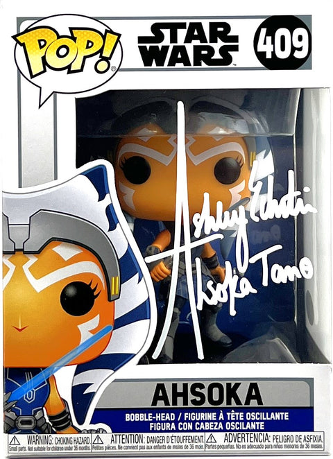 Ashley Eckstein Autographed Star Wars Ahsoka Funko POP #409 JSA - White