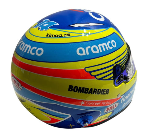 Fernando Alonso Autographed Aston Martin 1:2 Official Season 2023 Mini Helmet