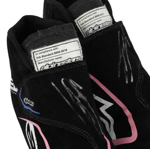 Esteban Ocon Autographed 2023 BWT Alpine United States Grand Prix Race Used Formula 1 Boots