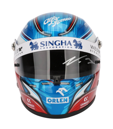 Valtteri Bottas Autographed Alfa Romeo Sauber 1:2 2022 Mini Helmet