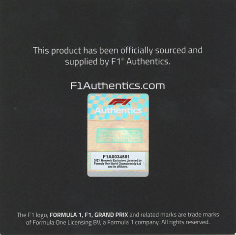 Valtteri Bottas Autographed 2023 Alfa Romeo Mexico Grand Prix Race Used Formula 1 Gloves