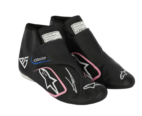 Pierre Gasly Autographed 2023 BWT Alpine Abu Dhabi Grand Prix Race Used Formula 1 Boots