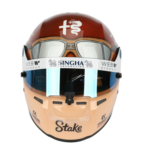 Valtteri Bottas Autographed 2023 Replica Full Size Italian Grand Prix Formula 1 Helmet