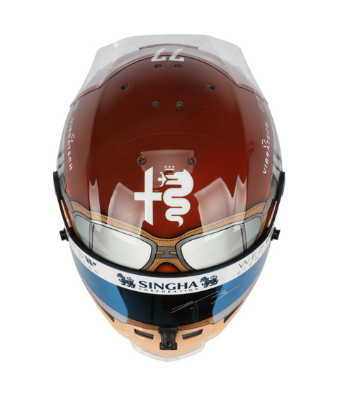 Valtteri Bottas Autographed 2023 Replica Full Size Italian Grand Prix Formula 1 Helmet