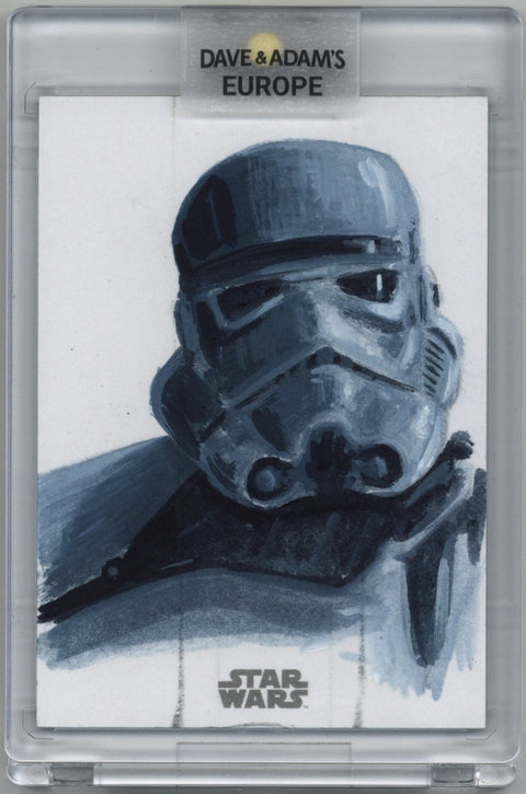 2023 Topps Chrome Star Wars Galaxy Sketch-Imp Stormtrooper Patricio Carrasco 1/1