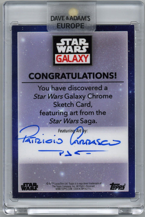 2023 Topps Chrome Star Wars Galaxy Sketch-Imp Stormtrooper Patricio Carrasco 1/1