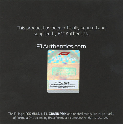 Zhou Guanyu Autographed 2023 Special Edition Alfa Romeo Formula 1 Boots