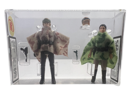 Star Wars Luke Skywalker Battle Poncho 1985 L.F.L. UKG 90 *SW061969* & Star Wars Princess Leia Battle Poncho 1984 L.F.L. UKG 90 *SW061968*