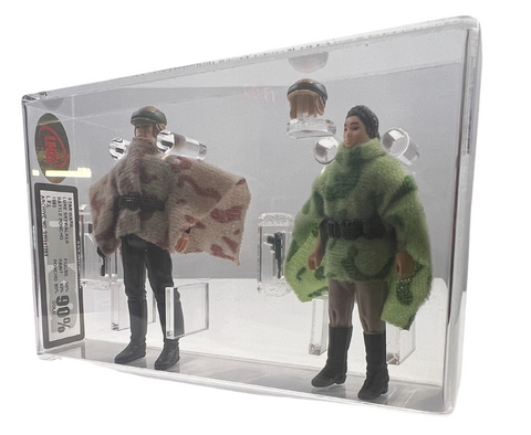 Star Wars Luke Skywalker Battle Poncho 1985 L.F.L. UKG 90 *SW061969* & Star Wars Princess Leia Battle Poncho 1984 L.F.L. UKG 90 *SW061968*